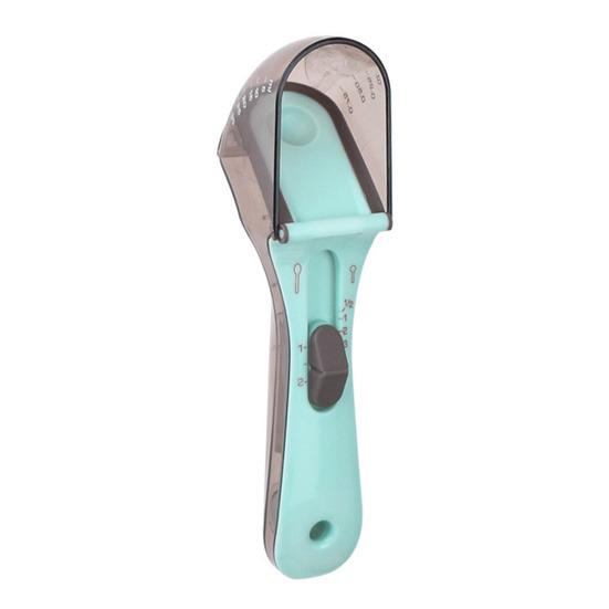 2 Pcs Cat Dog Food Scoop Adjustable Pet Food Measuring Cup with Scale Pet Food Feeding Scoop for Cats Dogs Rabbits Kitchen Gadgets for Rice Flour