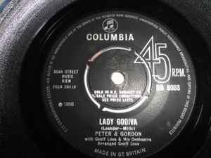 7inch Record PETER & GORDON - Lady Godiva DB8003 Columbia 1966 UK Pop Used