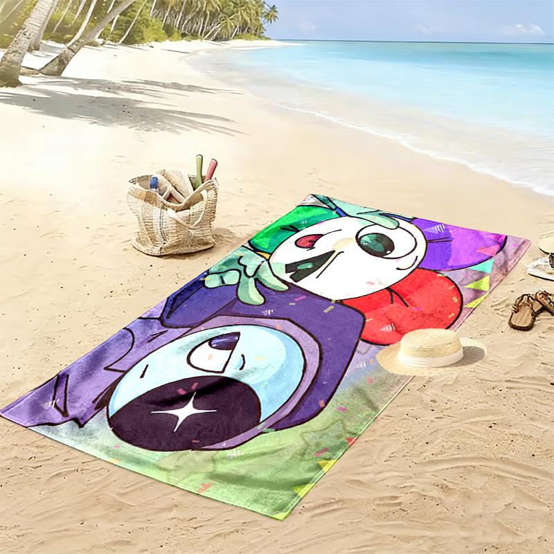 Dandy's World 2D Flat Print Beach Towel, Large Soft Quick Dry Towel for Beach Camping SwimmingZSTJ0915001