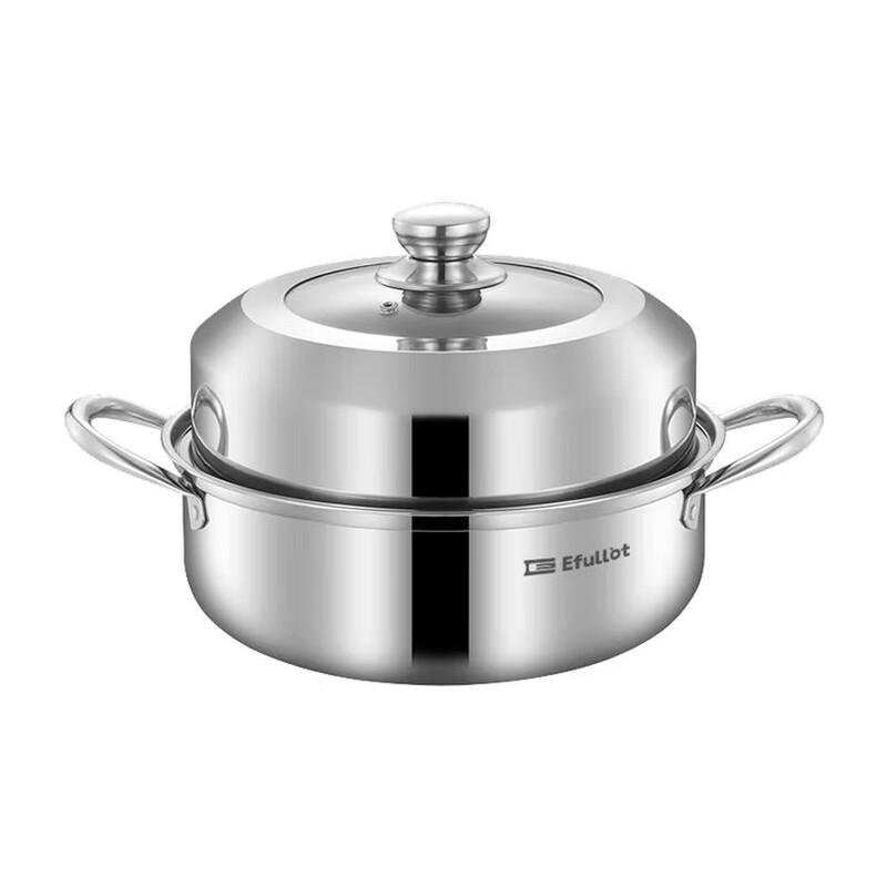 

Yifule EFSS-S011 Extra Thick Stainless Steel Soup Steamer Pot