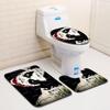 Personality Thriller Bathroom Toilet Three-Piece Floor Mat Door Mat Bathroom Carpet Now