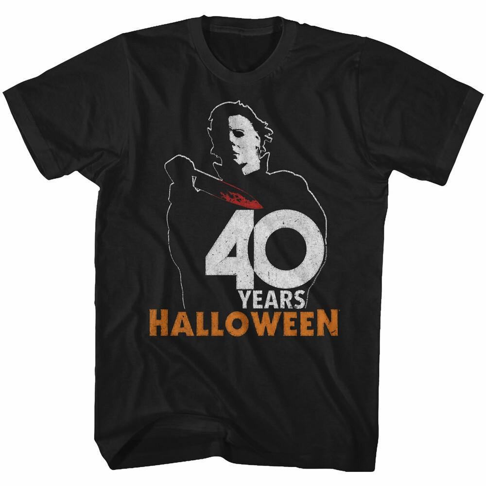 Halloween Horror Movie Franchise 40 Yrs Michael Myers Photo Men s T Shirt   Unisex T-Shirt L