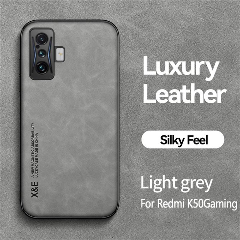 For Xiaomi Poco F4 GT 5G Case Luxury Leather Soft TPU Phone Case For Poko Little F4GT F 4 GT 5G Car Magnetic Holder Back Cover