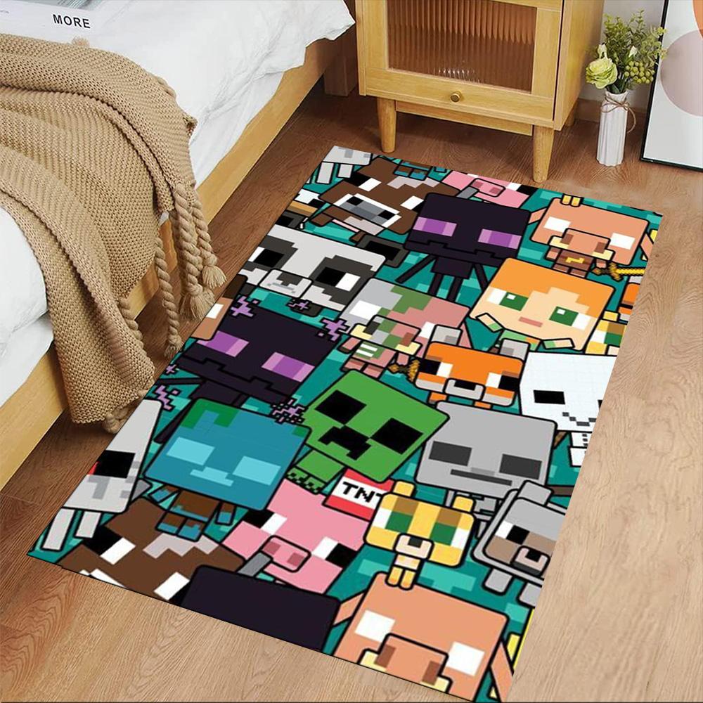 Minecraft Floor Mat Design for Bedrooms Kitchen Foyer Decorate room Anti-slip Rug Anime Office Decor Wedding Party Gift