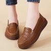 Women's Platform Loafers Moccasins Casual Slip On Walking Shoes for Mother Plus Size