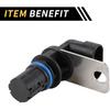 1 Pc Crankshaft Position Sensor for Chevrolet Silverado 2500 1999-2004 for GMC Sierra 3500 01-06 Crank CKP Sensor Sturdy Metal Plastic Engine Black