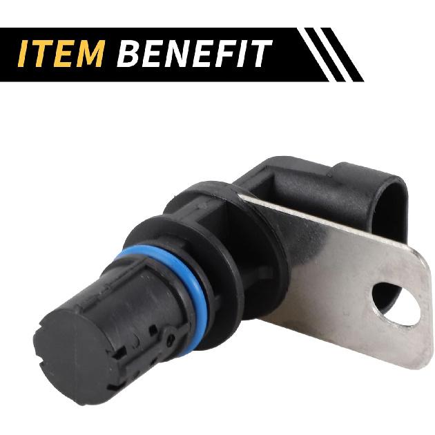 1 Pc Crankshaft Position Sensor for Chevrolet Silverado 2500 1999-2004 for GMC Sierra 3500 01-06 Crank CKP Sensor Sturdy Metal Plastic Engine Black