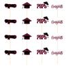 Cake School Graduation Decor With Colorful Paper Flags For Party Prop Venue