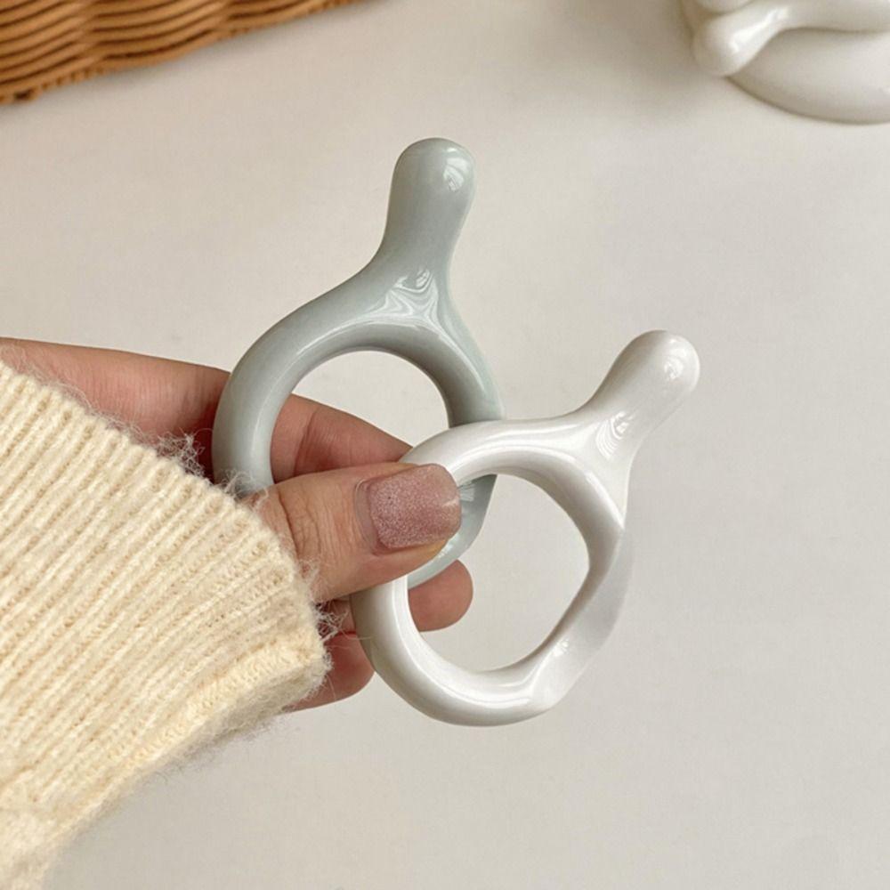 6pcs Ceramic Chopsticks Rack Home Ornament Spoon Rest New Chopstick Holders Dining Table Decoration
