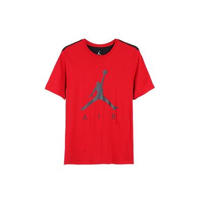 Air Logo Print Color Block Short Sleeve Sports T-Shirt Men Tops Red AV8451-687