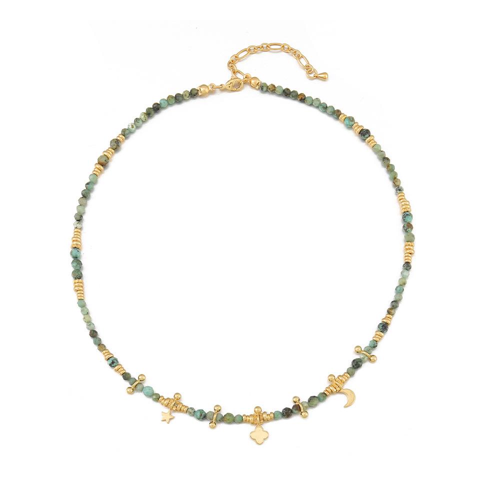 Vintage handmade layered Baroque pearl necklace, African pine natural stone beaded new Chinese high-end sweater chain