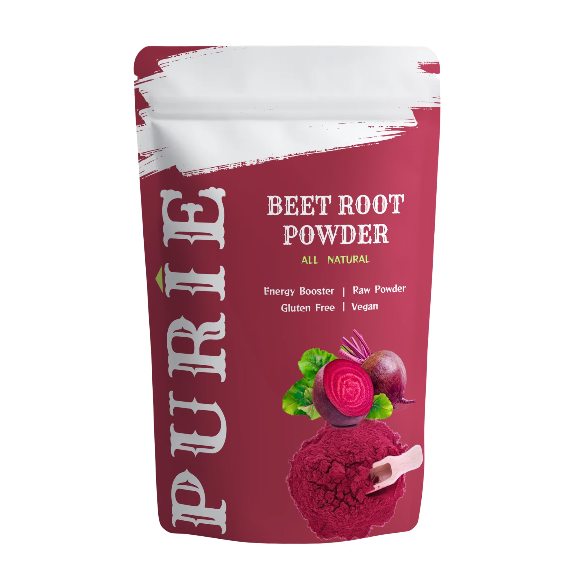 PURIE Beetroot Powder (200g) | Natural Beetroot Powder For Face, Skin & Hair | 100% Pure & High Natural Antioxidants | Boost Energy