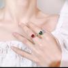 Jewelry Rings Jewelry Exquisite Color Love Zircon Rings Premium Opening Personality Women