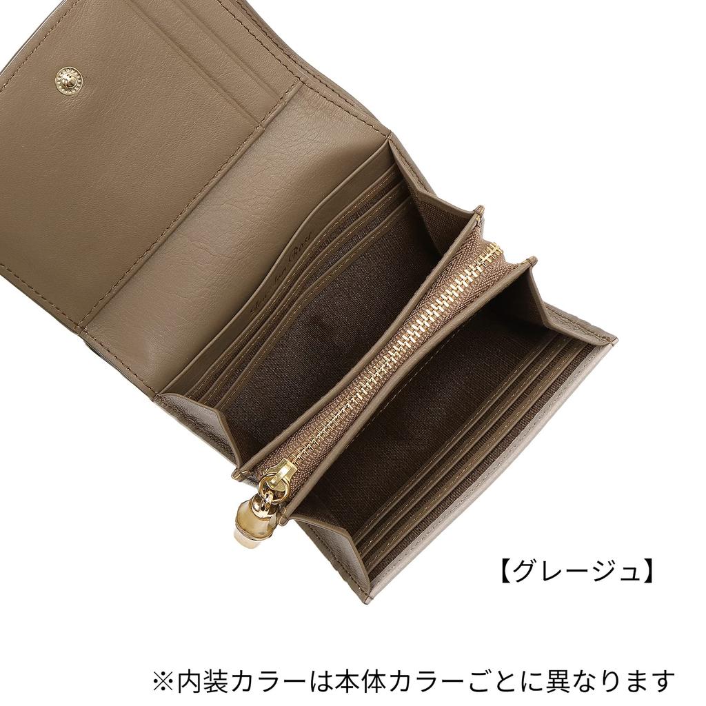 Jewel Narrows Genuine Leather Wallet [Folly Wallet] Bifold Wallet No. 15146