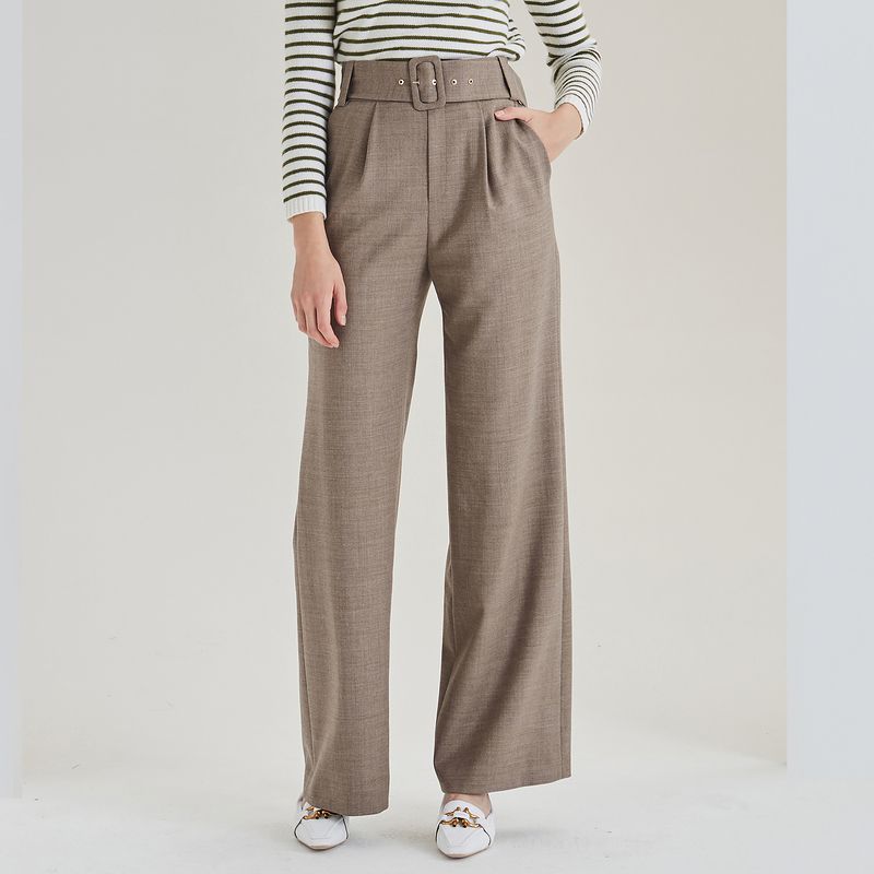 

Obeg Obeg Осень Новое поступление Мода Высокая талия Широкие брюки от костюма Элегантные брюки папочки 10404038 Deep card 165/M/38