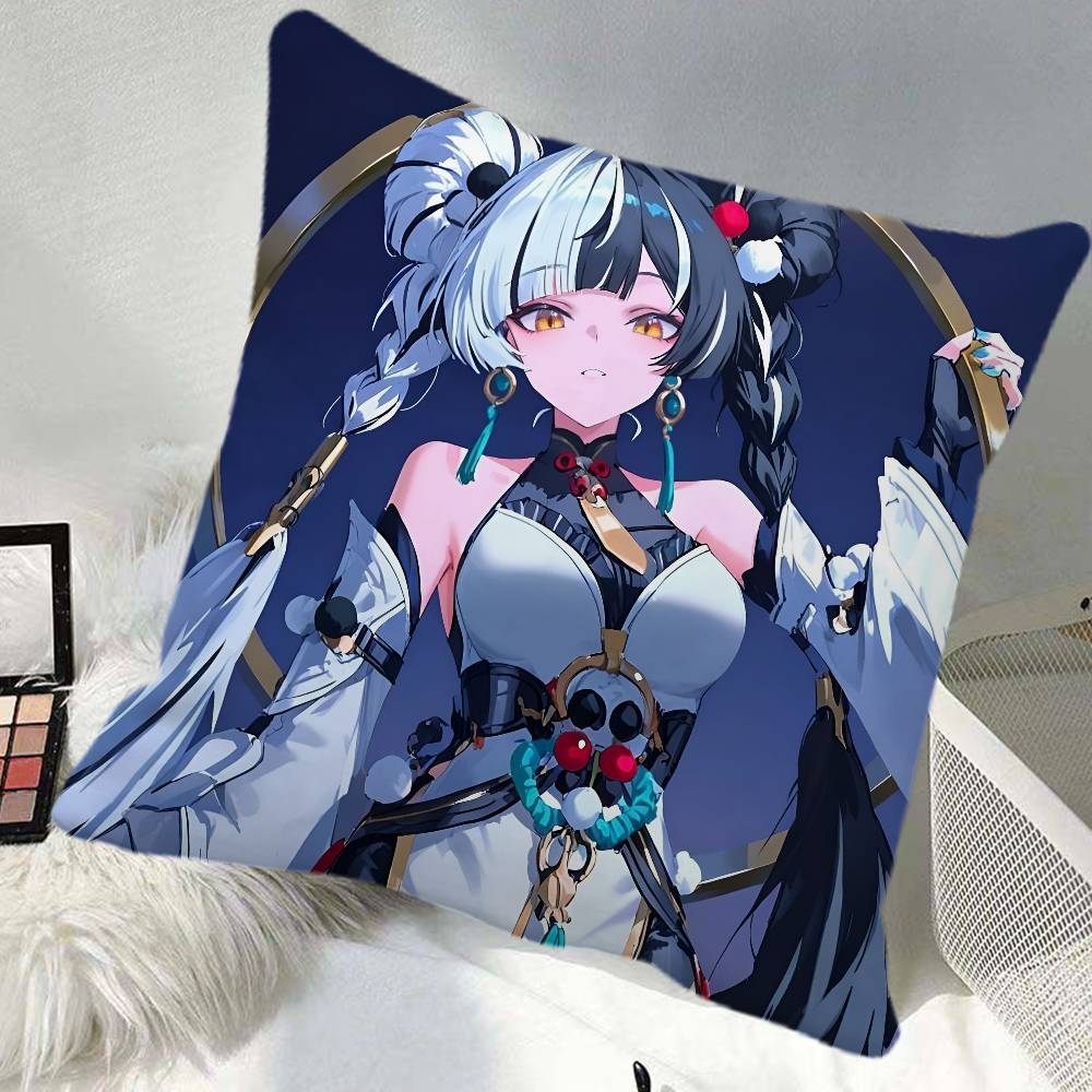 Zenless Zone Zero Dialyn Game Pillow Case Square Pillow Bedroom Sofa Leisure Comfort Cushion Car Home Decoration