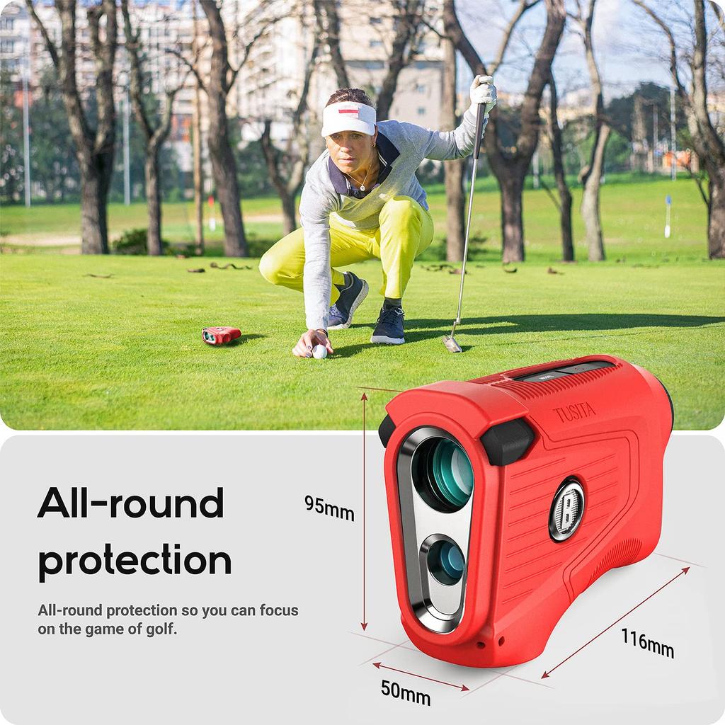 TUSITA Silicone Case Compatible with Bushnell PRO X3 Golf Laser Distance Meter Red X3+ -