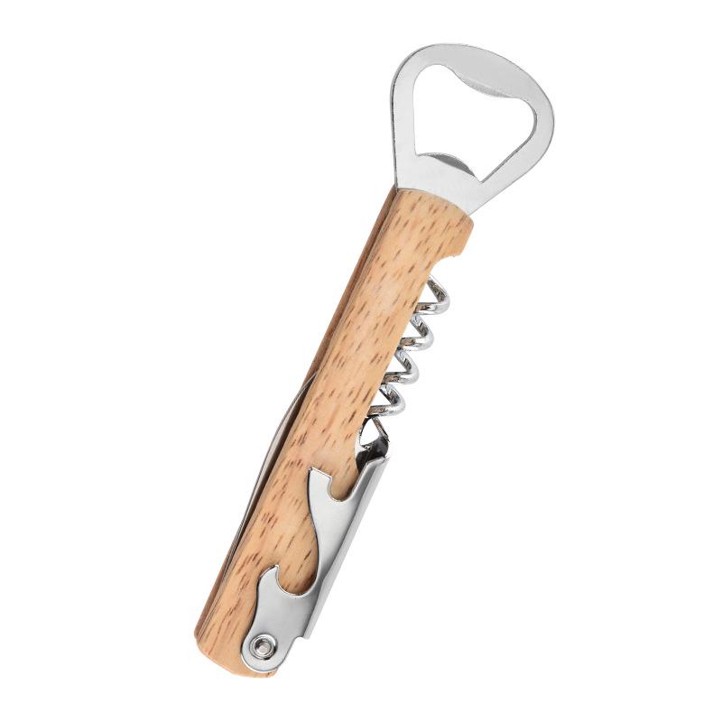 Multifunktionaler Edelstahl-Flaschenöffner für Wein und Bier mit Seepferdchen-Design