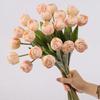 7 Köpfe Künstliche Tulpenzweige Echte Haptik Realistische Seidentulpenblume Handgefertigt Kunstblumen Hochzeitsfeier Dekor