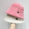 Women's Plush Warm Winter Beanie Hat New Version, Thickened Anti-Cold Ear Protection, Stylish Small Bucket Cap, Non-Stretch Casual Occasion,