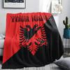1 Stück Personalisierte Decke mit Muster der Republik Albanien aus Flanell, geeignet für alle Jahreszeiten, für Heimdekoration, Wärme und Komfort, Geschenke, Weihnachtsgeschenk -HE188