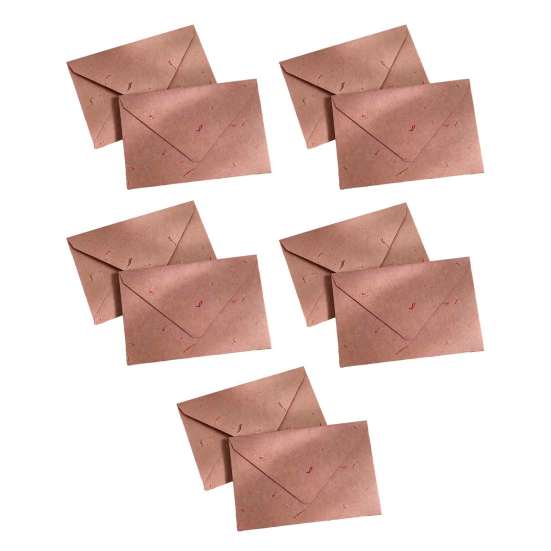 Artistic Stationery for Handwritten Messages 10PCS Petal Art Envelopes, Real Floral Texture Design, Thick Paper Western Style Delicate Envelopes