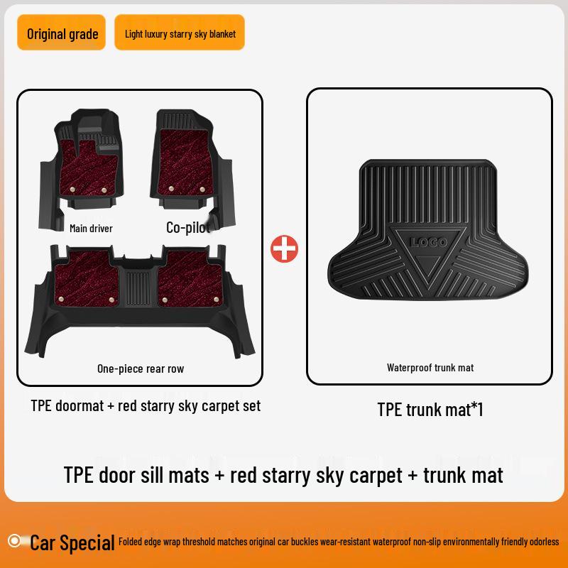 2025 Nissan X-Trail Honor Full Coverage TPE Floor Mats