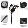 Outdoor Led Solar Spotlight Garden Lights Landscape Decoration IP65 Waterproof for Lawn Courtyard Pathway Tree Separately Lamp