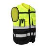 Security with Pocket Construction Traffic Zipper Safety Jacket Reflective Working Clothes Waistcoat