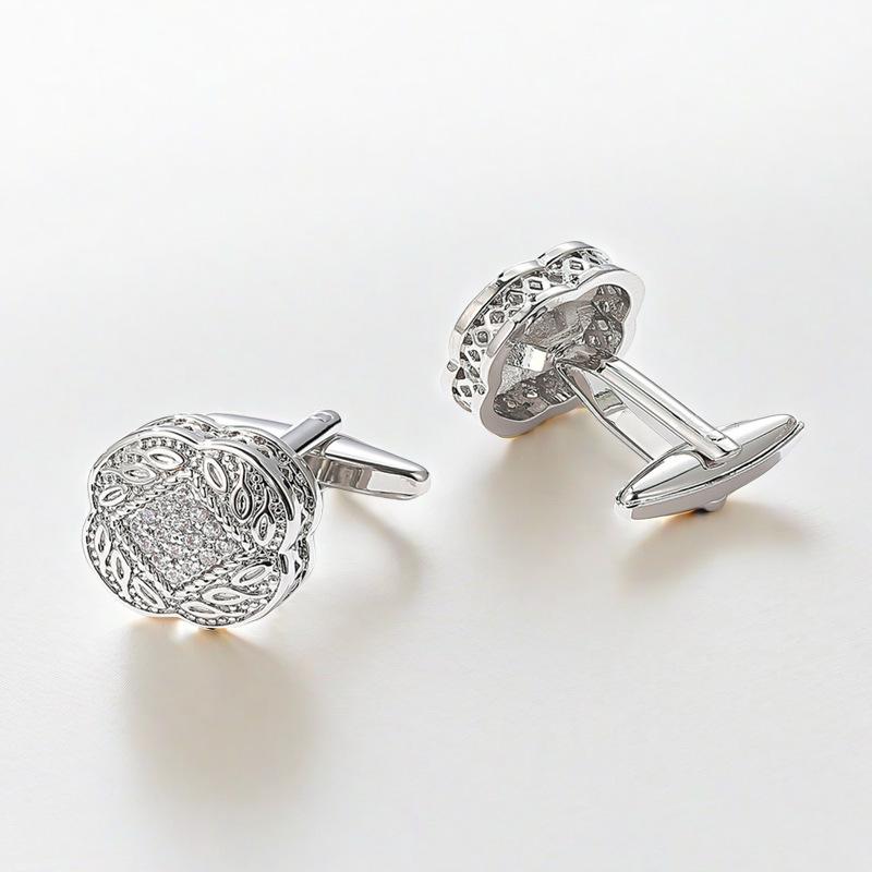 

Чоловічі запонки, Високоякісні Легка Розкіш Циркон Золото Срібло Сірий Квадратні Запонки для Рукавів Сорочки Xk20S007 Copper