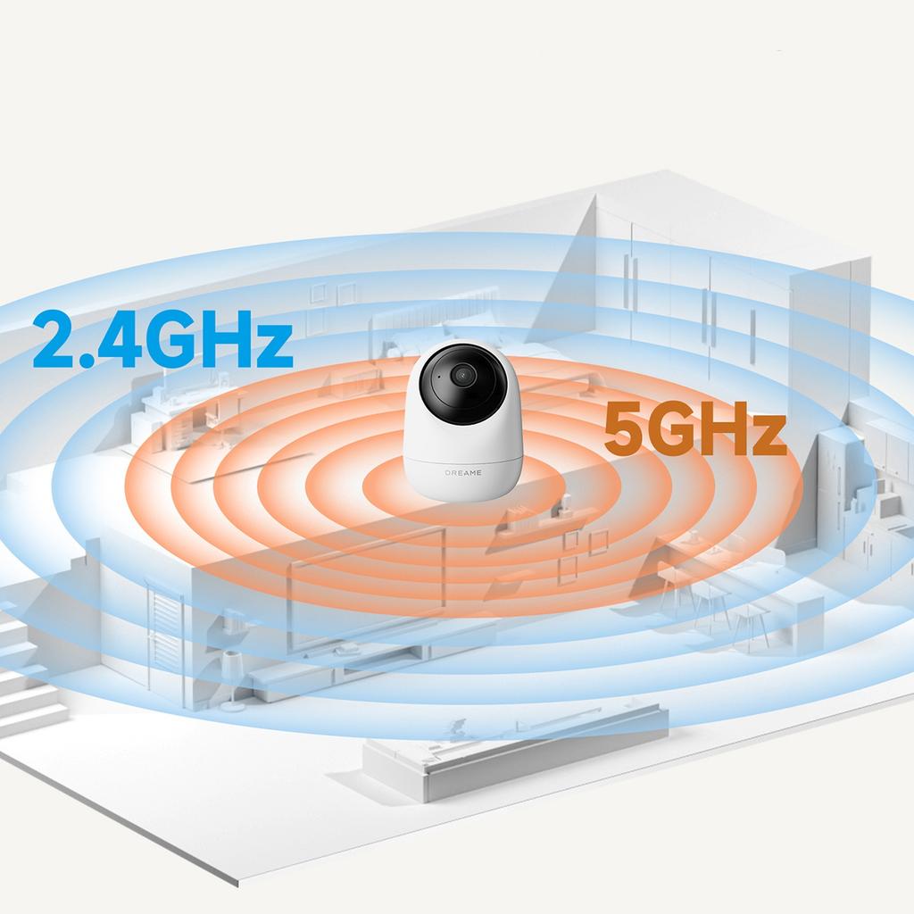 Kamera wewnętrzna do monitoringu 1080p IR Wi-Fi Bluetooth - biała