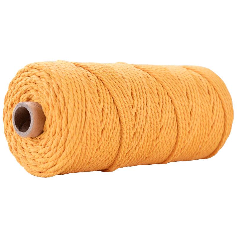 3mm Colored Cotton Rope for DIY Weaving, Tapestry, Binding, and Decorative Use