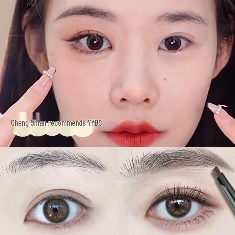 Helen Liren Doppelseitiger Augenbrauenstift: Wasserfest, Wischfest, Schweißfest, Langanhaltende Farbe.