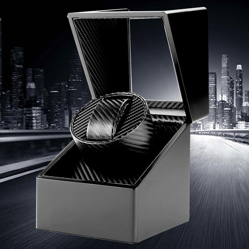 1+0 Automatischer Uhrenbeweger Box für Armbanduhr Mechanische Uhr  (Schwarz)