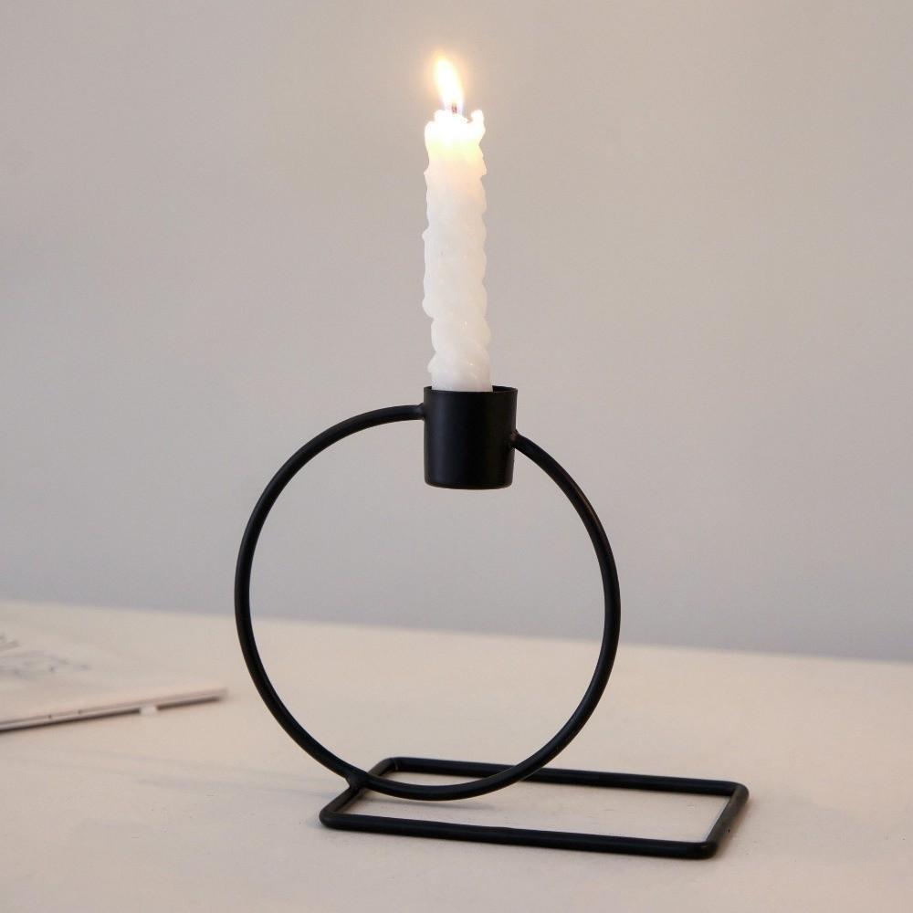 Irregular Shape Tabletop Candle Holders Metal Candle Stand New Candlelight Dinner Props Bedroom