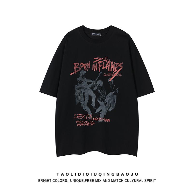 

Летняя новая мужская модная трендовая футболка, универсальная, с круглым вырезом, повседневная, с коротким рукавом и принтом в виде буквы 3XL чёрный