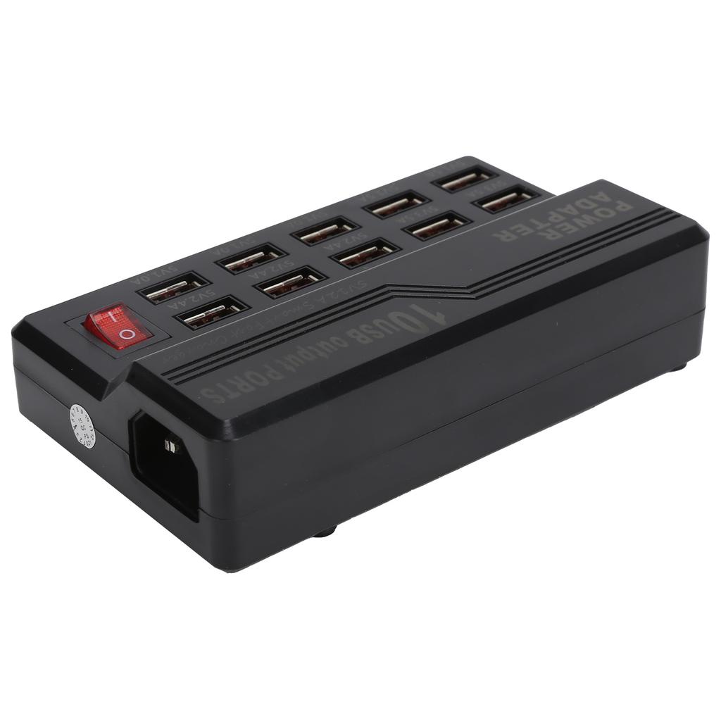 USB Smart Charger 10 Ports 12A Fast Charging Station Power Hub Strip Plug Dock Block