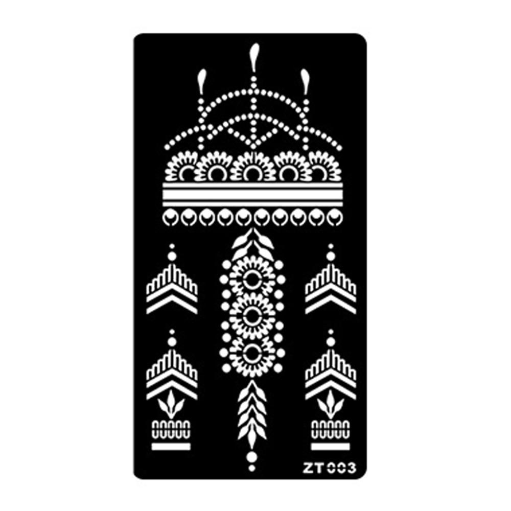Personalized India Temporary Tattoo Ethnic Style Black Tattoo Decals Arm Foot Tattoos  Women Lady