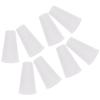 15 Pcs White Threaded Bell Pull Cord Knob Blind Cord Tassels Hanging Pulls Plastic Blinds Parts Window Blinds Supplies