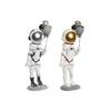 Decorative Astronaut Figurine - Home ESPRIT - Blue White Red - 16x12x41 Cm - 2 Units - Multicolor