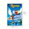 1pc "Rescuers" 20.32x30.48 Cm Metal Wall Art, Vintage Style, Multipurpose, No Electricity Needed, Easy Mounting, Ideal for Home