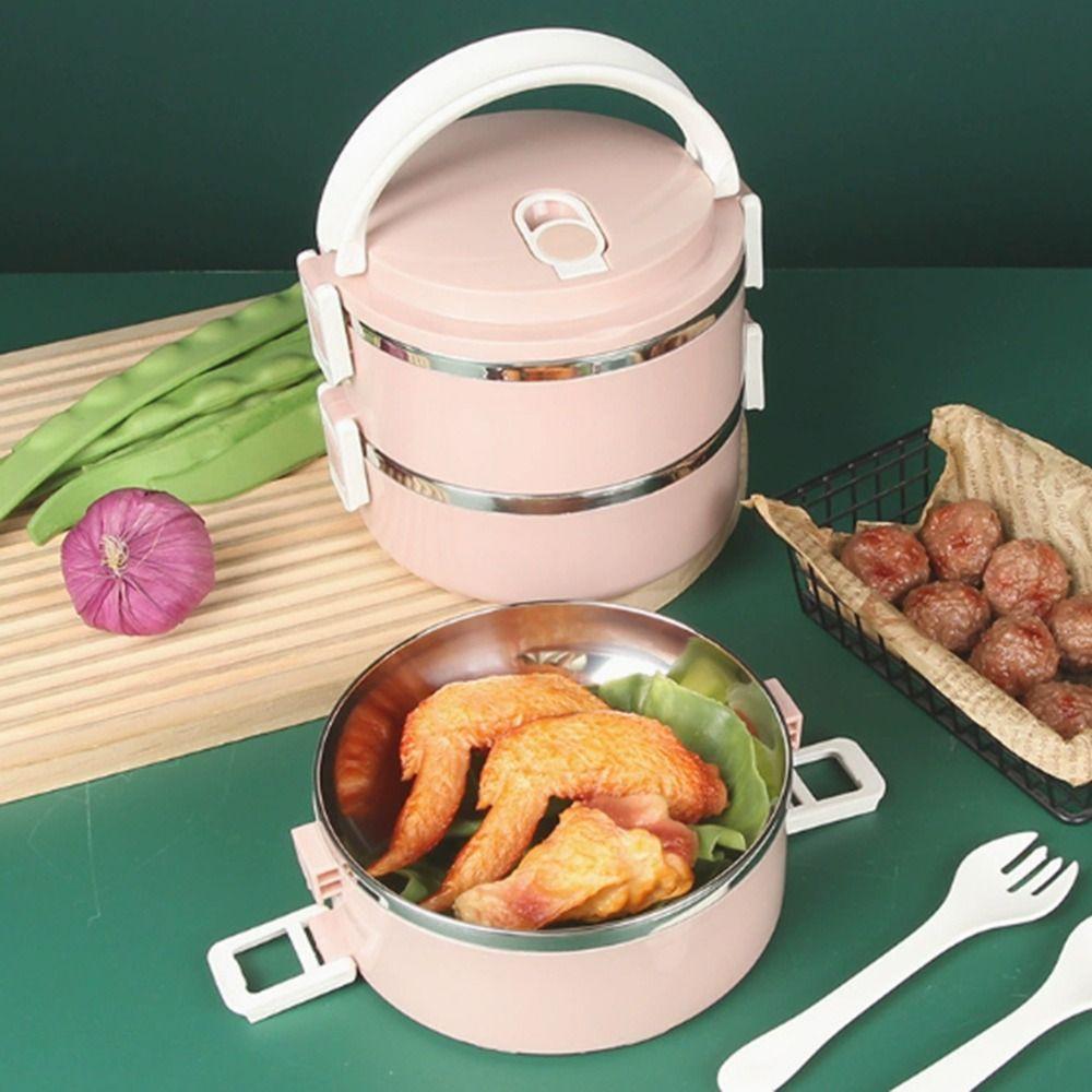 Stainless Steel Insulated Lunch Box Insulated Soup Thermos Container for Students&Office Worker