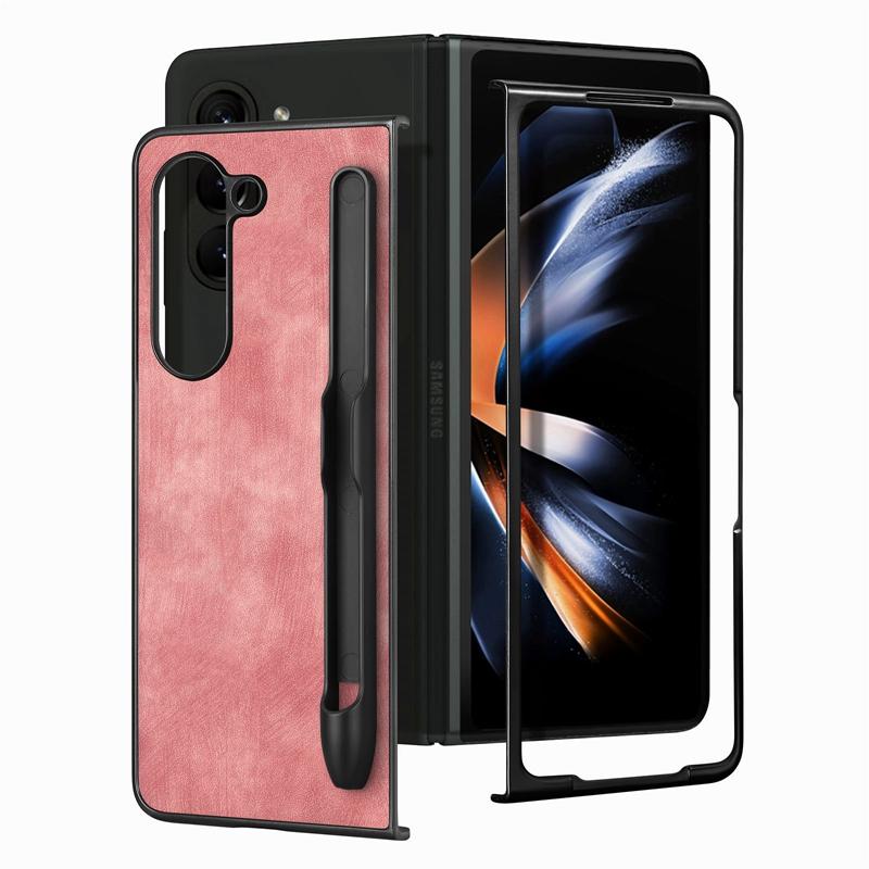 For Samsung Z Fold 6 Pencil Slots Hard Shell case Cover, Protective case for Galaxy Z Fold 3/Fold 4/ Fold 5