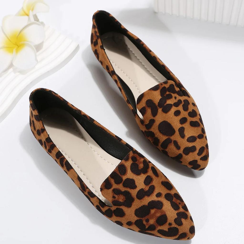Pointed Toe Breathable Comfortable Simple Women's Shoes New Casual Fashion Shallow Mouth Lightweight Flat Shoes NO:1-35-1