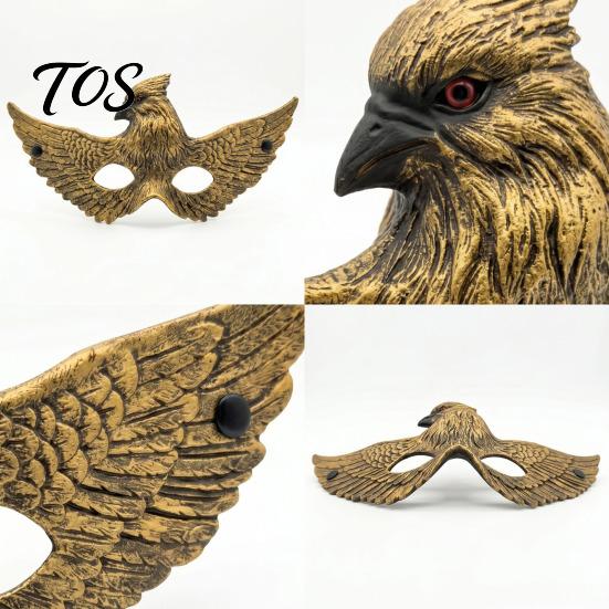 Professionelles Cosplay Requisit Adler Maske, Realistische Vogel Halbgesichts Maske Verstellbar Maskerade für Halloween, Karneval Party Kostüm Retro Halloween