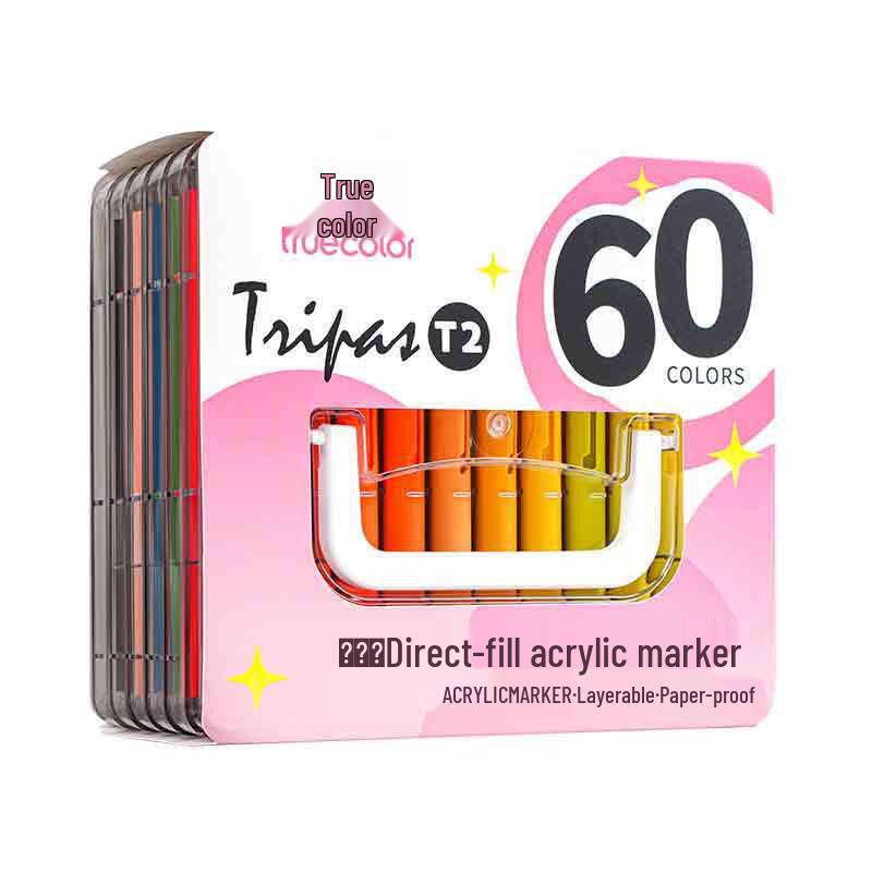 Echter Farbe Weiche Spitze Flüssigmarker: Schichtbarer, Deckender, Waschbarer Acryl-Pinsel für Grundschüler