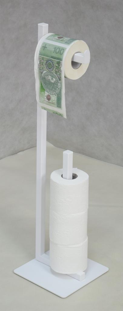 Stojak Na Papier Toaletowy Uchwyt Loft Biały