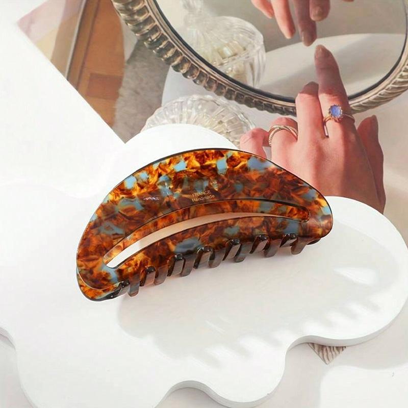 1pc Women's Elegant Hair Clip Set, Large Size, Fashionable Hair Clip, Thick Hair Shark Clip
