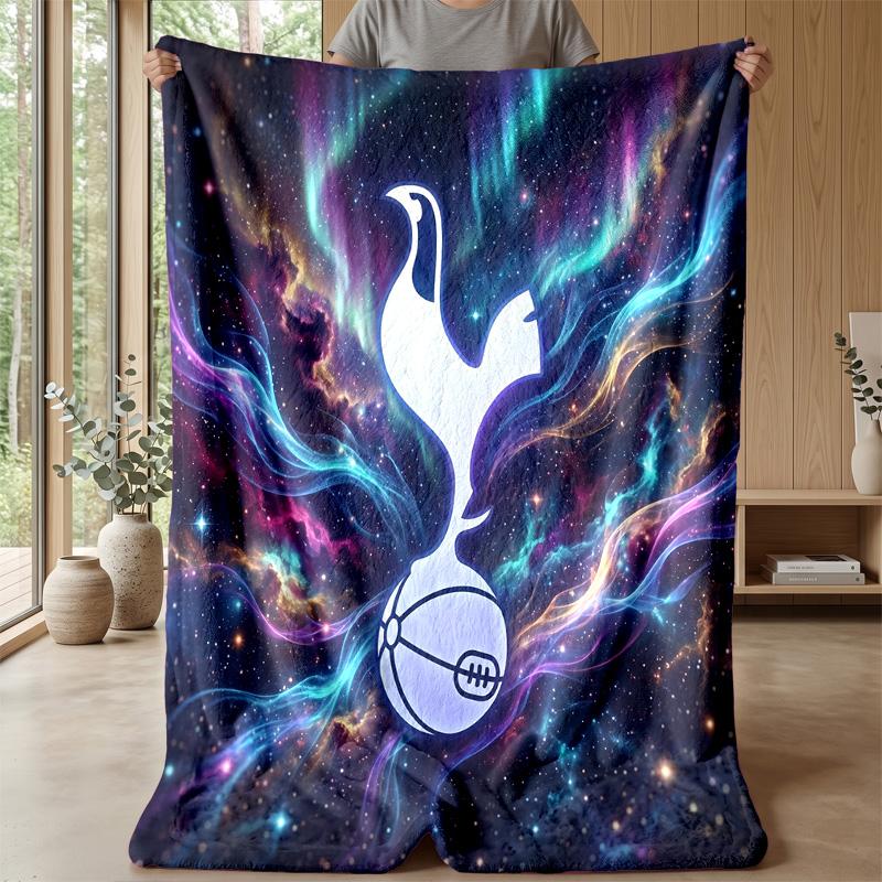 Tottenham Hotspur Theme Blanket Soft Flannel Blanket Plush Throw Blanket Cozy Sofa Bed Blanket for Home Decor