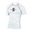 Mens Short Sleeve Surfing Swimsuit UPF Beach Water Sports Diving Top